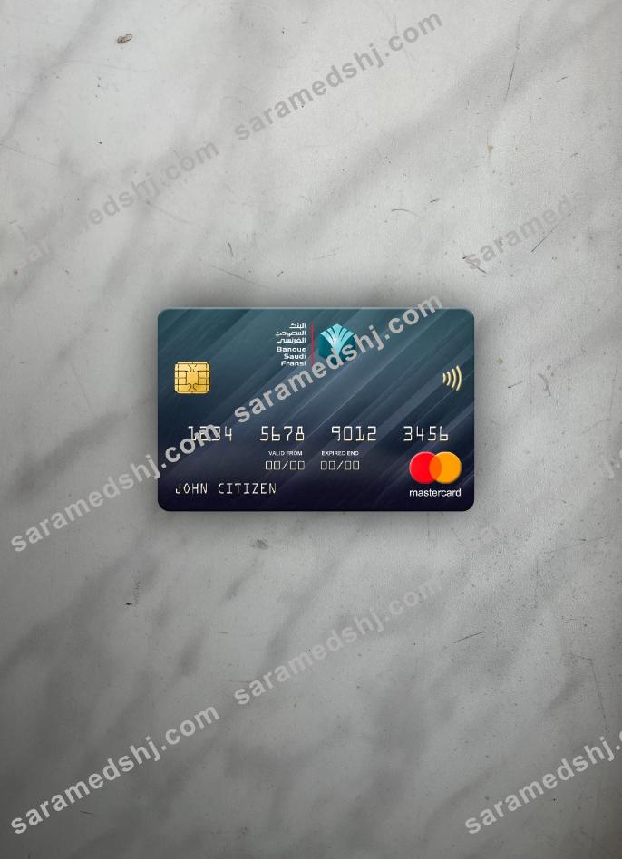Saudi Arabia Banque Saudi Fransi bank mastercard photolook front